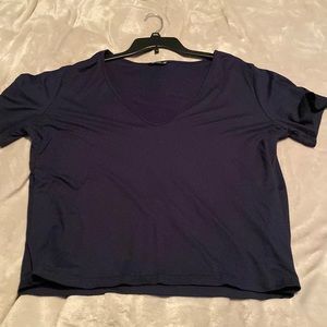navy blue t-shirt